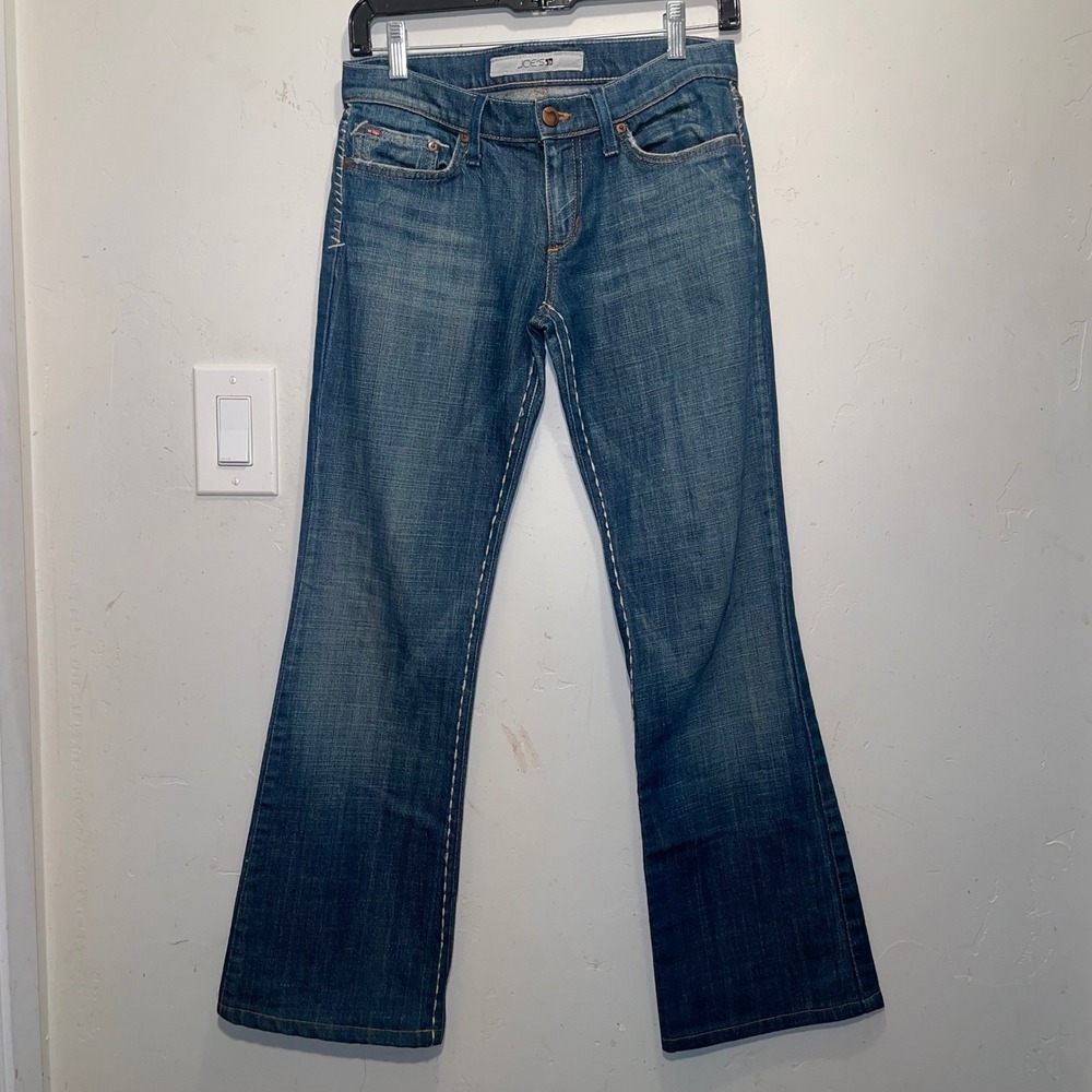 Joes Jeans Y2K-26 Blue Bootcut Contrast Whipstitch Low Rise Denim Made in USA